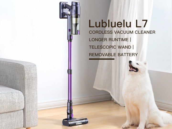 Actual product image Lubluelu L7 cordless upright vacuum cleaner