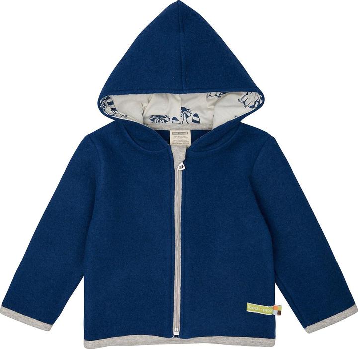 Produktbild loud + proud Wollfleece-Jacke mit Kapuze (80)