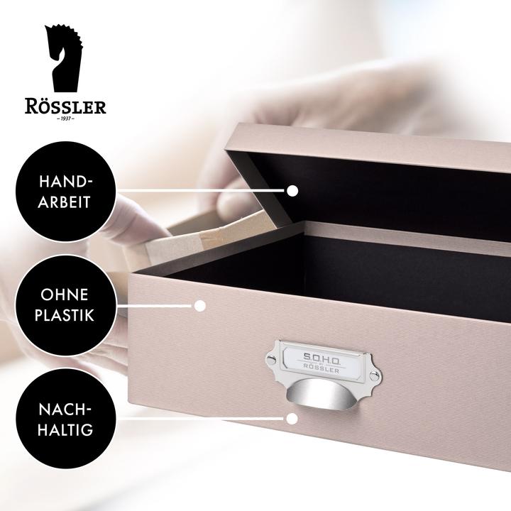 Immagine prodotto Rössler Storage Box S.O.H.O. Rosa antico (337 x 255 x 105 mm, 9 l)