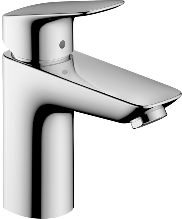 hansgrohe Logis single-lever basin mixer 100 with metal pop-up waste