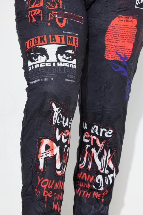 Actual product image Angel of Style Hose, Loose Fit, Joggpants, Crincle, Alloverprint (58)