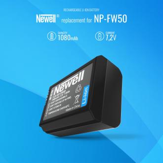 Actual product image Newell charger DL-USB-C + 2x Sony NP-FW50 (Camera battery charger)