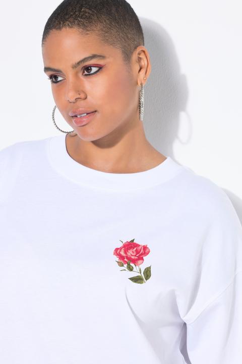 Immagine prodotto Studio Untold T-shirt dal taglio oversize con rose e mezze maniche (50, 52)