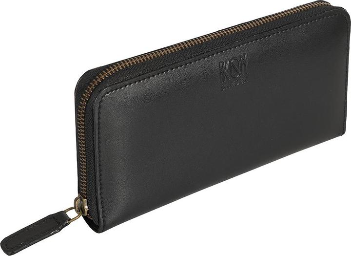 Image du produit Ikon Sweden Portefeuille grand format en cuir de pomme Kivik avec fermeture éclair