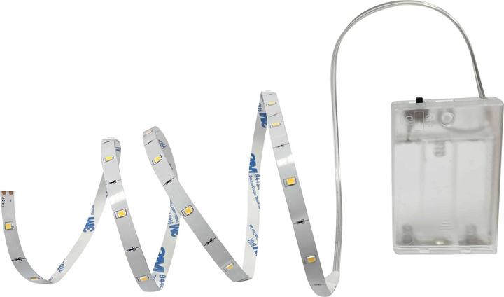 Actual product image Blulaxa LED-Strip, 1 m, 1 W, 3000 K, Batteriebetrieb (Warm white, 100 cm, Indoor)