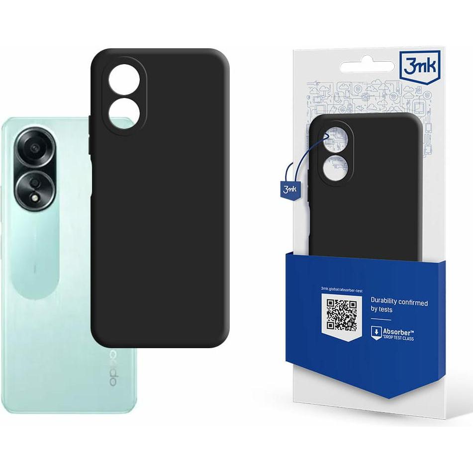 Thumbnail - 3MK Matt Hülle für Oppo A58 4G - Schwarz (Oppo A58 4G), Smartphone Hülle, Schwarz
