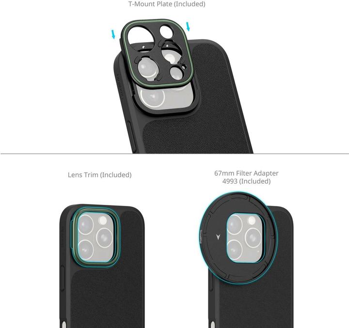 Actual product image SmallRig 5001 x Brandon Li Mobile Lightweight Video Kit for iPhone 16 Pro Max Co design Edition