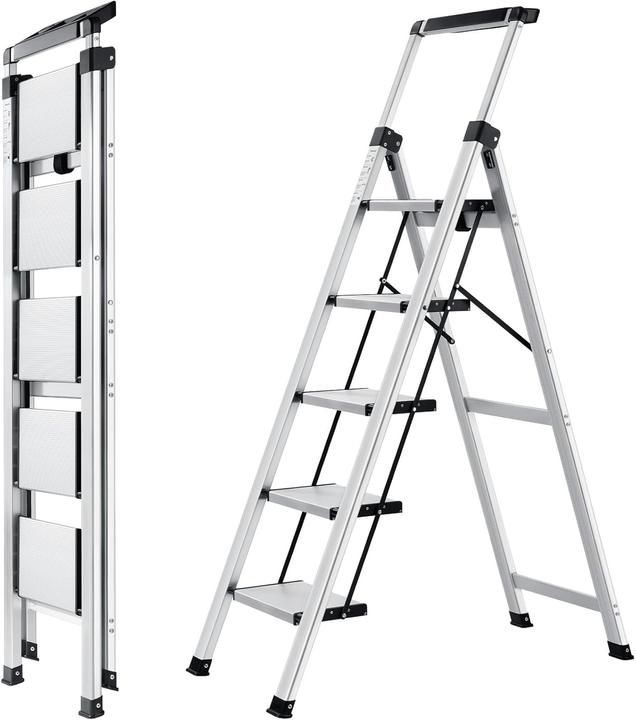 Actual product image XinSunho Klappleiter mit 5 Stufen (Stepladder)