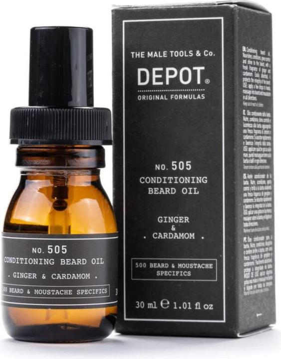 Image du produit Depot No. 505 Conditioning Beard Oil - Ginger & Cardamom 30 ml Huile à barbe (30 ml)