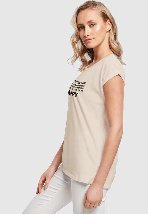Produktbild Merchcode Ladies Never Too Late Extended Shoulder Tee - 111665 (L)