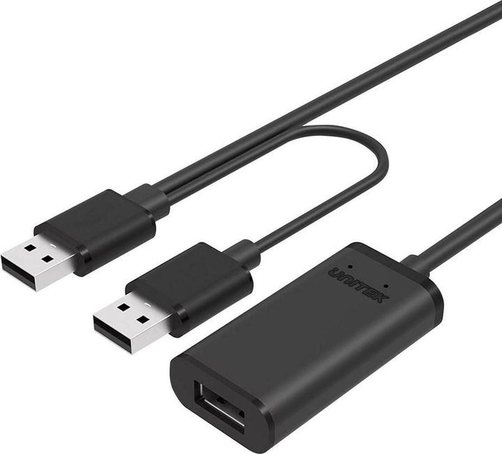 Actual product image Unitek Y-278 USB Cable USB 2.0 2 x USB A USB A (10 m, USB 2.0)