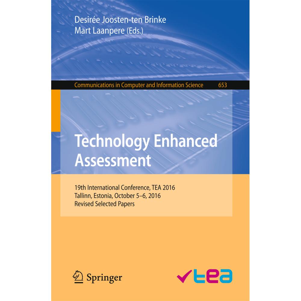 Technology Enhanced Assessment, Fachbücher von Mart Laanpere, Desirée Joosten-ten Brinke