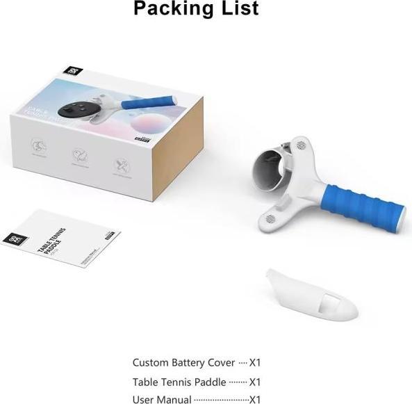 Produktbild AMVR Tischtennis-Schlägergriff für Meta Quest 3 VR Controller