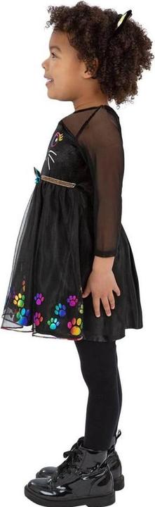 Actual product image Smiffys Girls Rainbow Cat Polyester Costume Set (110, 116)