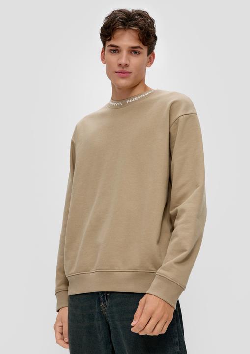 Actual product image s.Oliver Sweatshirt Sweatshirt mit Jacquard-Blende (M)