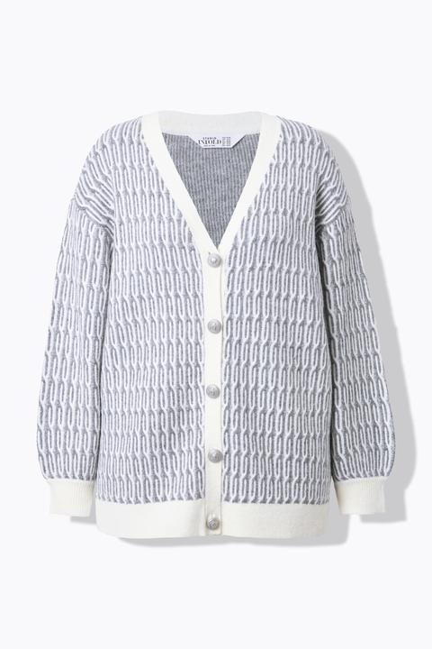 Produktbild Studio Untold Strickjacke, oversized, Zopfmuster (60)