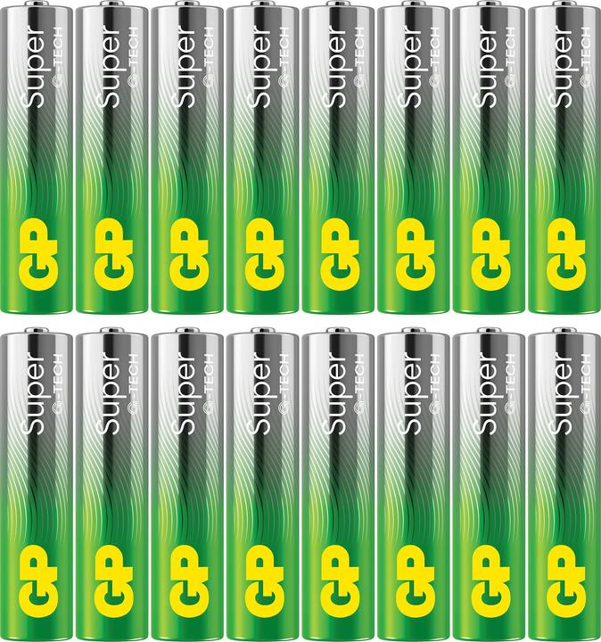 Produktbild GP Batteries GP Super Alkaline AAA battery, 24A/LR03, 16-pack (16 Stk., AAA)