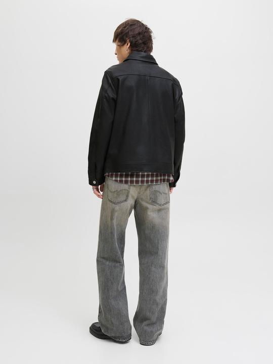 Actual product image Jack & Jones Jjecasablanca Leather Jacket Ln (XL)