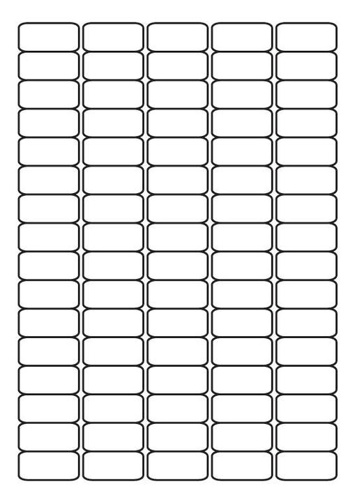 Actual product image Sorex A4 labels 35.6 x 16.9 mm white (100 sheets)