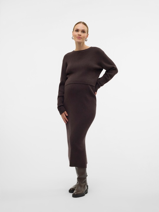 Actual product image Mamalicious Regular fit Round neck Ribbed cuffs Carrier bag Knitted jumper (XS)