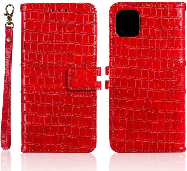 Produktbild MU Style Leder Bookcover Hülle mit Krokodilmuster (Apple iPhone 13 Pro)