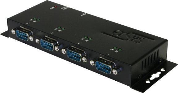 Actual product image Exsys EX-1334HMV-2, USB to 4x RS232 port, metal housing