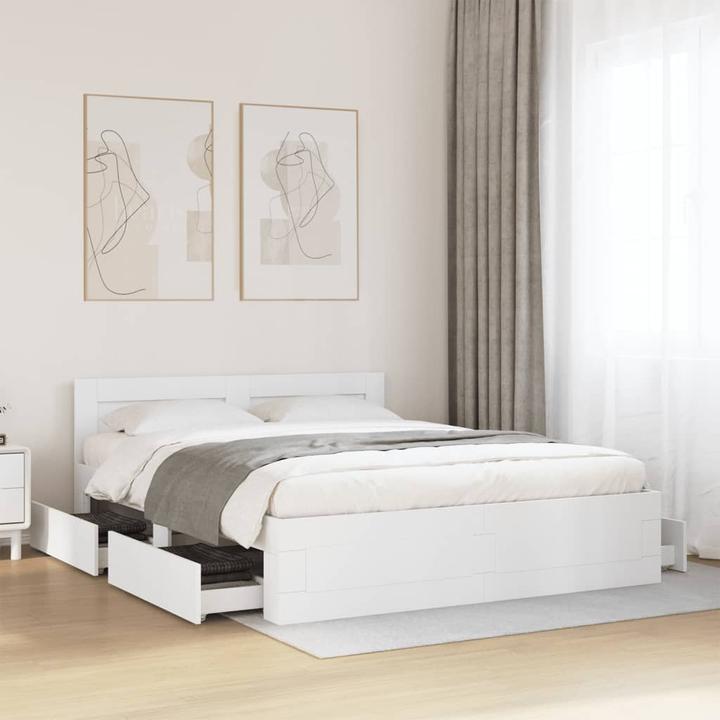 Actual product image VidaXL Bettgestell mit Kopfteil (150 x 200 cm)