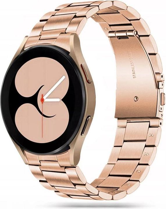 Actual product image Tech Samsung Galaxy Watch 4 stainless steel strap, Pink, 40/42/44mm (40 mm, 42 mm, 44 mm, Stainless steel, Galaxy Watch 4, 5 Pro)