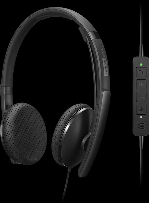 Image du produit Lenovo Wired Voip Headset Uc (Filaire, USB-C)