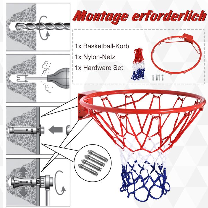 Actual product image Homcom Basketball hoop with net