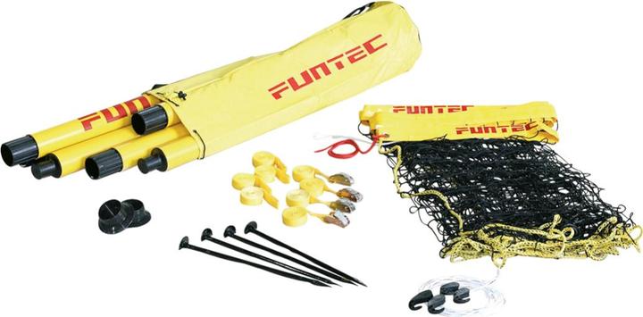 Funtec Beachvolleyball-Anlage BEACH MASTERS, Gelb, 8,5 m, 13 kg