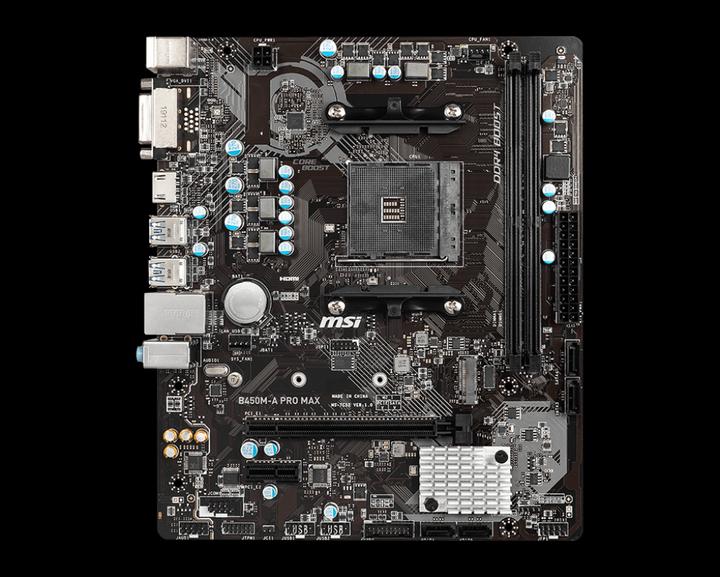 Productafbeelding MSI B450M-A Pro Max (AM4, AMD B450, mATX)