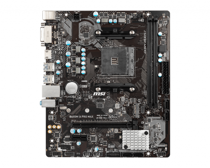 Actual product image MSI B450M-A Pro Max (AM4, AMD B450, mATX)