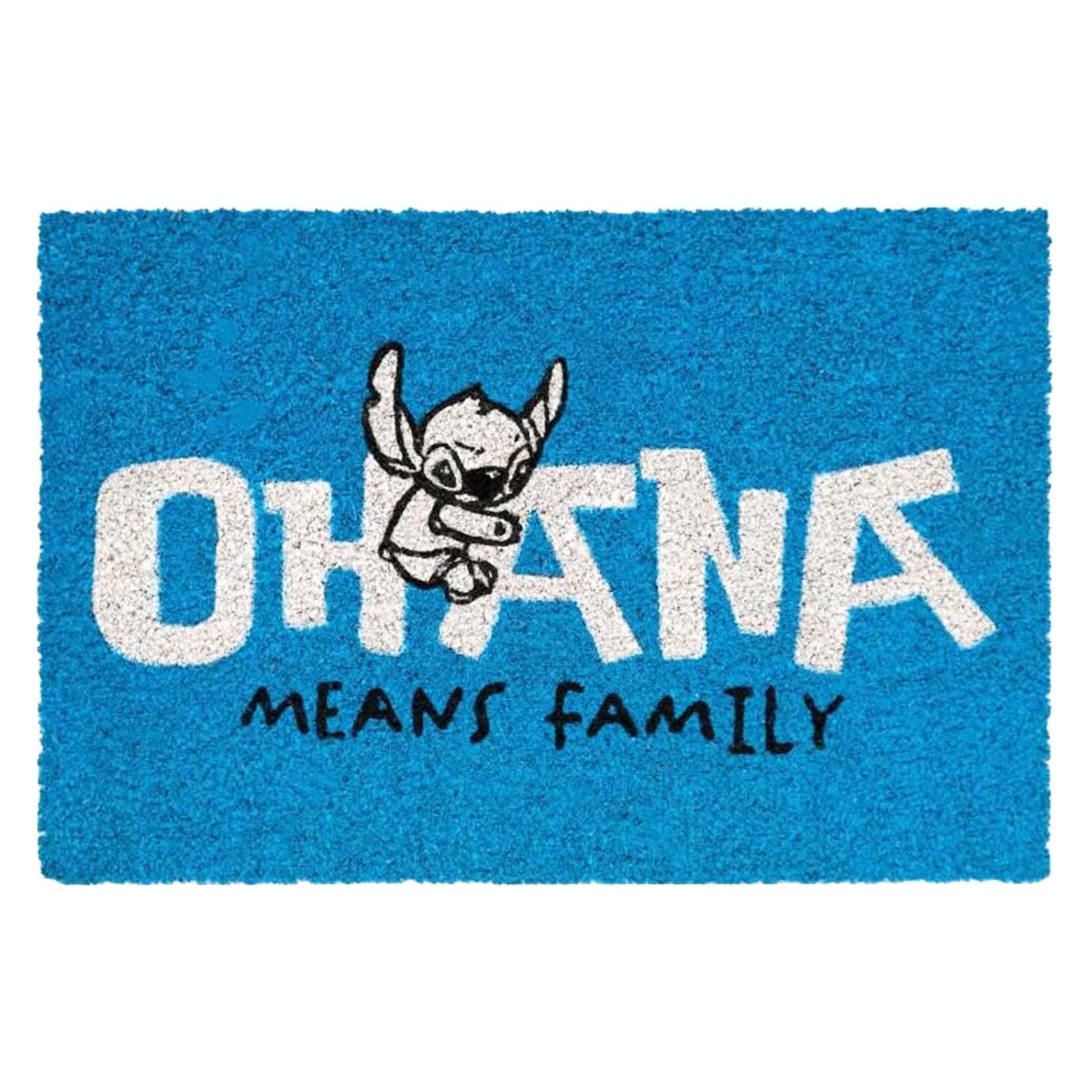 NoName, Deurmat, Stitch - Ohana - Paillasson Bleu - 60x40 Cm (60 X 40 cm)