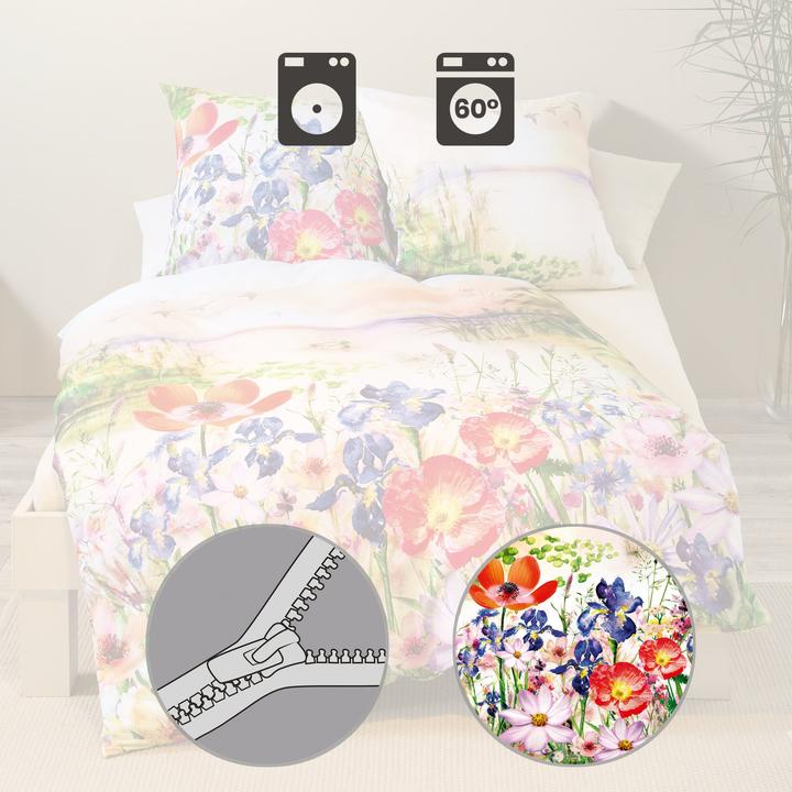 Produktbild Kaeppel Mako-Satin Bettwäsche Sunset Memories bunt (135 x 200 cm, 80 x 80 cm)