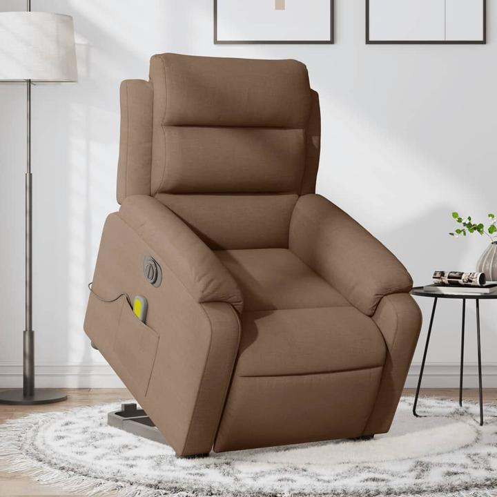 Actual product image vidaXL Electric massage chair with stand-up aid fabric