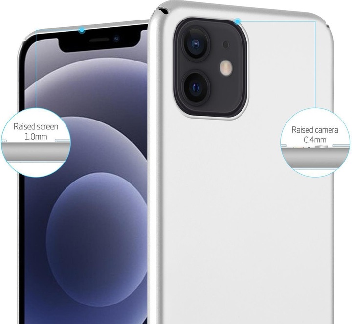 Actual product image Cadorabo Hard Cover Matt Metal Cover (Apple iPhone 12, Realme 12 Pro+)