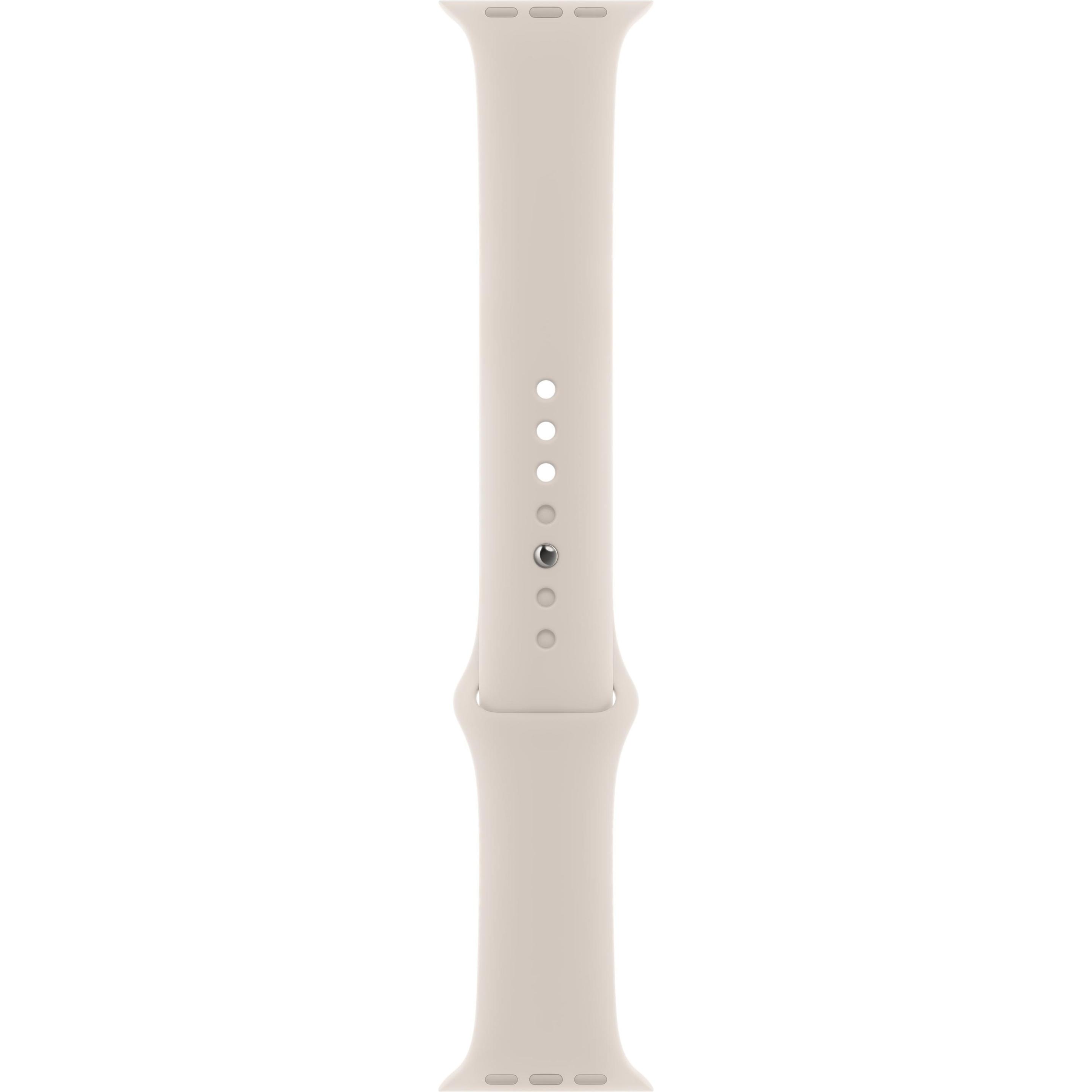 Apple Sportarmband (45 mm, Fluorelastomer, Apple Watch Series 9), Uhrenarmband, Beige