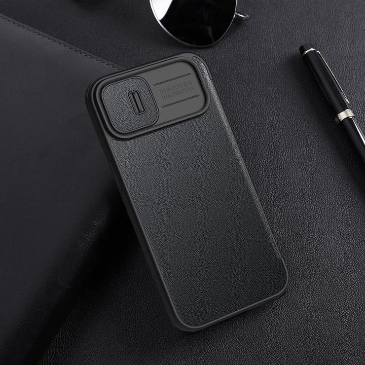 Produktbild Nillkin Qin Pro Leder Case - Apple iPhone 14 Plus - Grün (Apple iPhone 14 Plus)