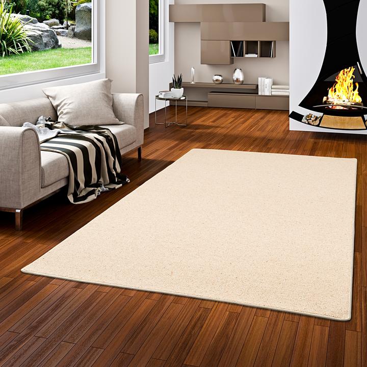 Actual product image Snapstyle Nature carpet wool Berber - 4 colors in 17 sizes (200 x 250 cm)