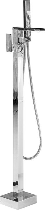 Actual product image Beliani Freestanding bath mixer brass silver BOYOMA