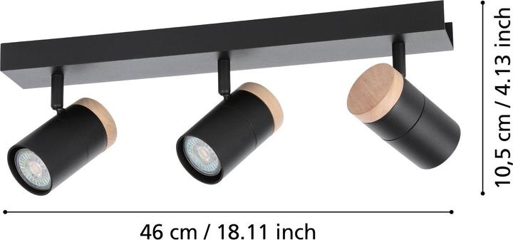 Image du produit EGLO BARRE GU10-LED 3X4,5W (CARTAGENA SW 25H517) (345 lm, GU10)