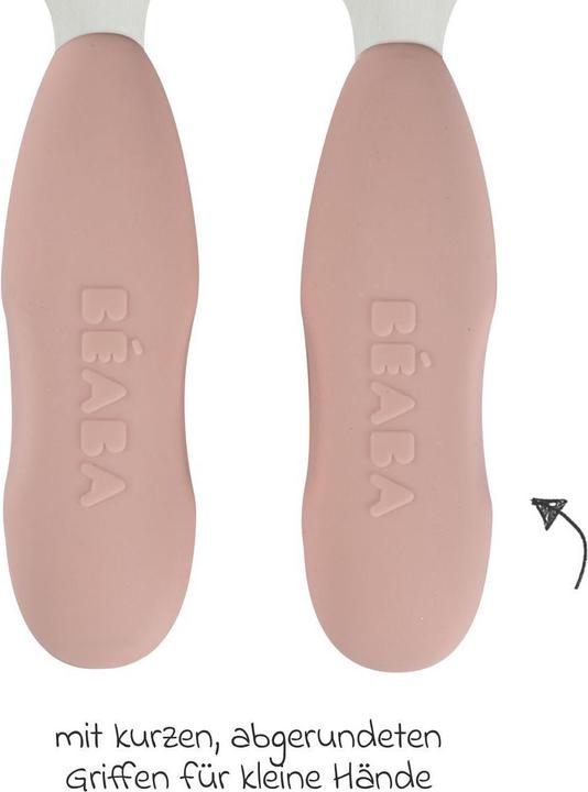 Actual product image Beaba Edelstahllernset (Gabel+Löffel) altrosa