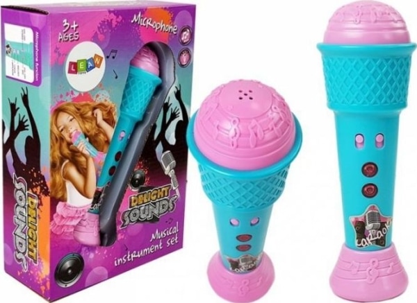 Produktbild Lean Toys Blaues Mikrofon
