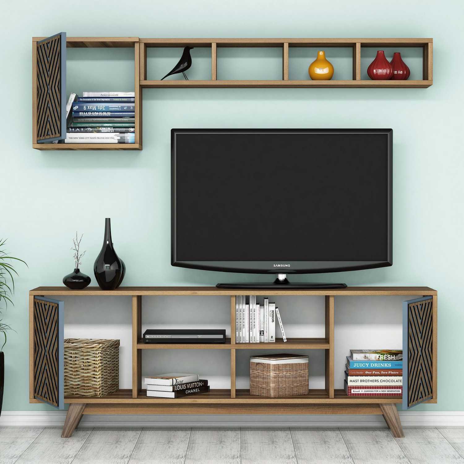 Thumbnail - Hanah Home, TV Möbel, Maren (42.4 x 25 x 44.2 cm, 117.6 x 20 x 18.6 cm)