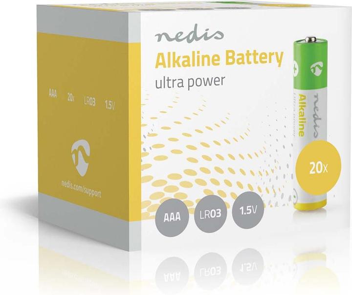 Actual product image Nedis Alkaline Battery AAA 1.5 V 2 0 pieces Box (20 pcs., AAA)