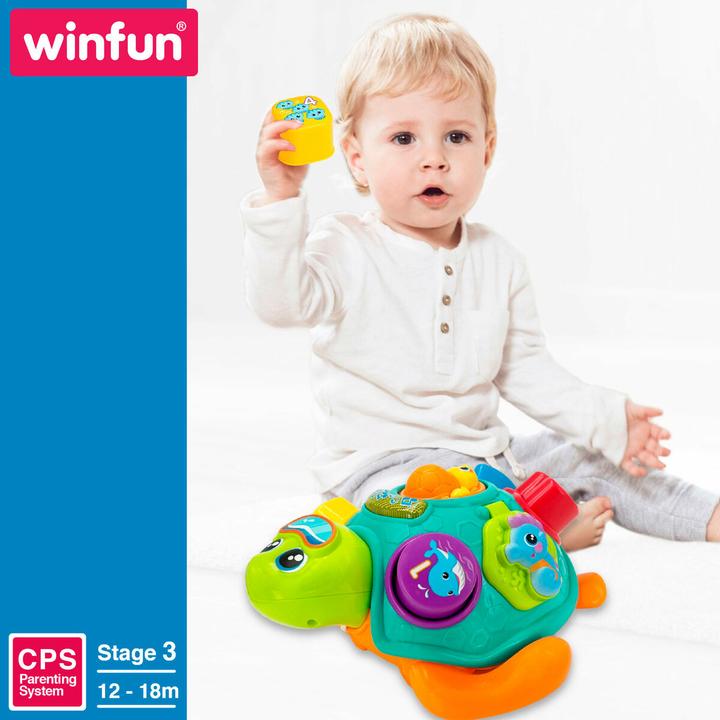 Actual product image Winfun Spielzeug zum Ziehen 23 x 12 x 23 cm Tortoise Bunt (2 Stück)
