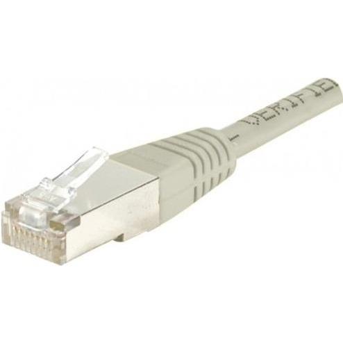 Exertis Connect Patchkabel F/UTP, CAT.6, grau, 7,0 m Patchkabel mit besonders schmalem Knickschutz (F/UTP, CAT6, 7 m), N...
