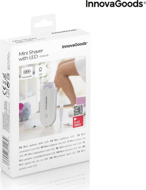 Immagine prodotto InnovaGoods Mini rasoio ricaricabile con luce LED Epiluch