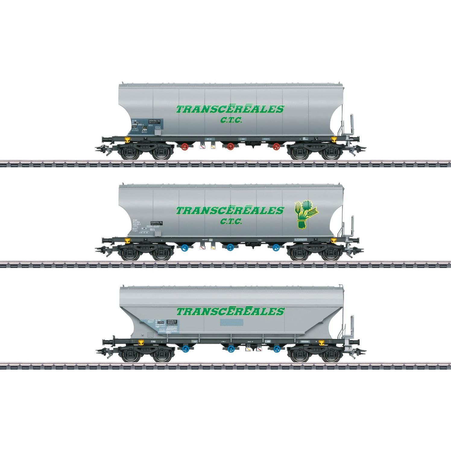 Märklin 46346 H0 3er-Set Getreidesilowagen Uagps der SNCF (Spur H0)
